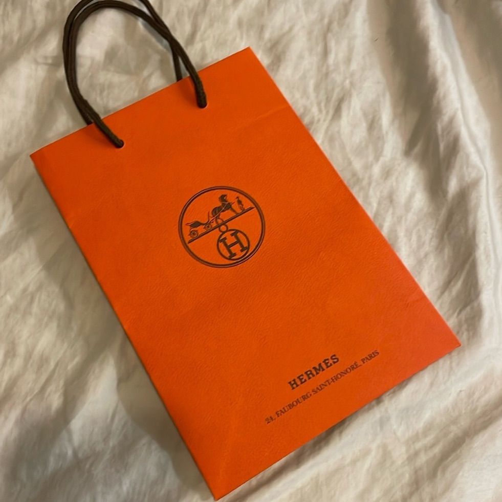 Authentic Herms Shopping Bag